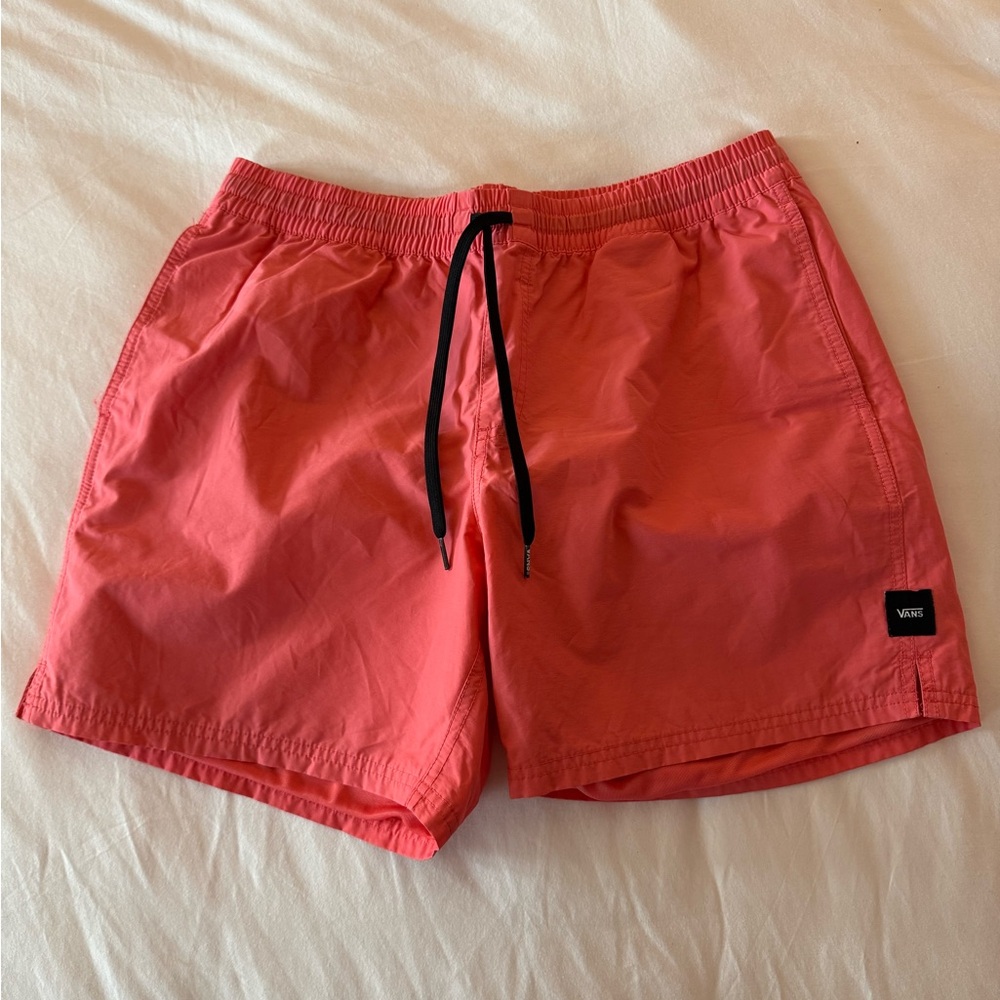 Vans Pink Swim Trunks Quick-Drying Elastic Waist - Never Worn